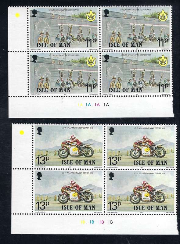 Isle Of Man - 1977 The 70th Anniversary of the Isle of Man TT Motorcycle Race - Full Set - MNH