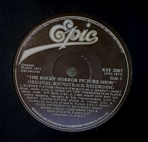 THE ROCKY HORROR PICTURE SHOW Vinyl, LP, Album Country: South Africa Released: 1977