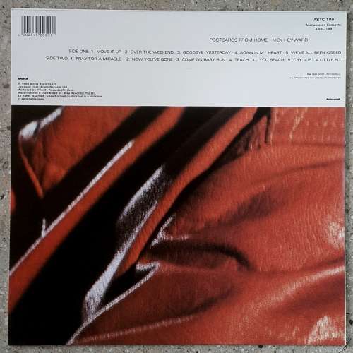 NICK HAYWARD - POSTCARDS FROM HOME Vinyl, LP, Album Country: South Africa Released: 1986