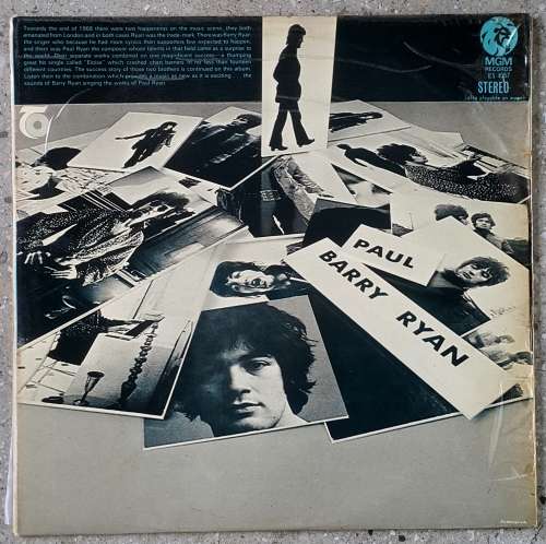 BARRY RYAN - BARRY RYAN SINGS PAUL RYAN Vinyl, LP,Album, G/fold Country: South Africa Released: 1969