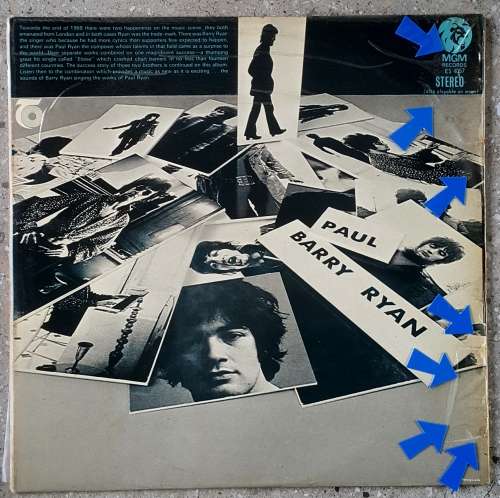 BARRY RYAN - BARRY RYAN SINGS PAUL RYAN Vinyl, LP,Album, G/fold Country: South Africa Released: 1969