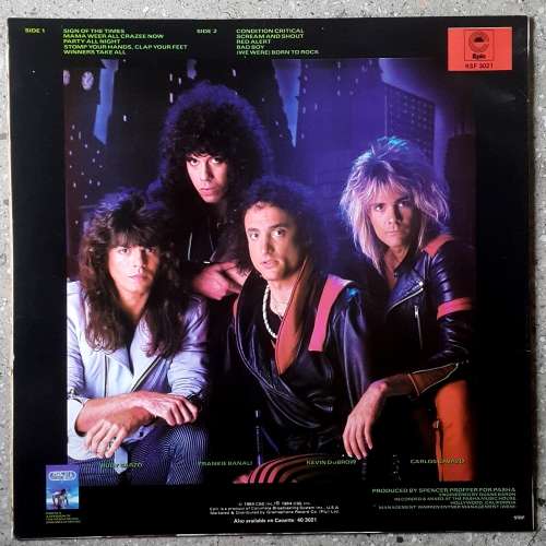 QUIET RIOT - CONDITION CRITICAL Vinyl, LP, Album Country: South Africa Released: 1984