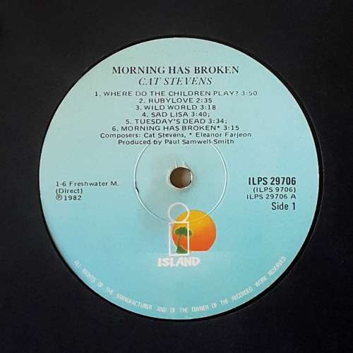 CAT STEVENS - MORNING HAS BROKEN Vinyl, LP, Compilation, Country: South Africa Released 1981