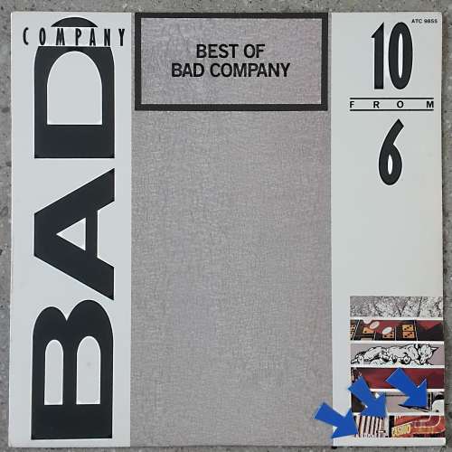 BAD COMPANY - 10 FROM 6 - THE BEST OF Vinyl, LP, Compilation Country: South Africa Released: 1986