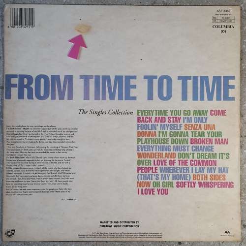 PAUL YOUNG - FROM TIME TO TIME - THE SINGLES COLLECTION Vinyl, LP, Comp., Zimbabwe 1991 VERY RARE!!!