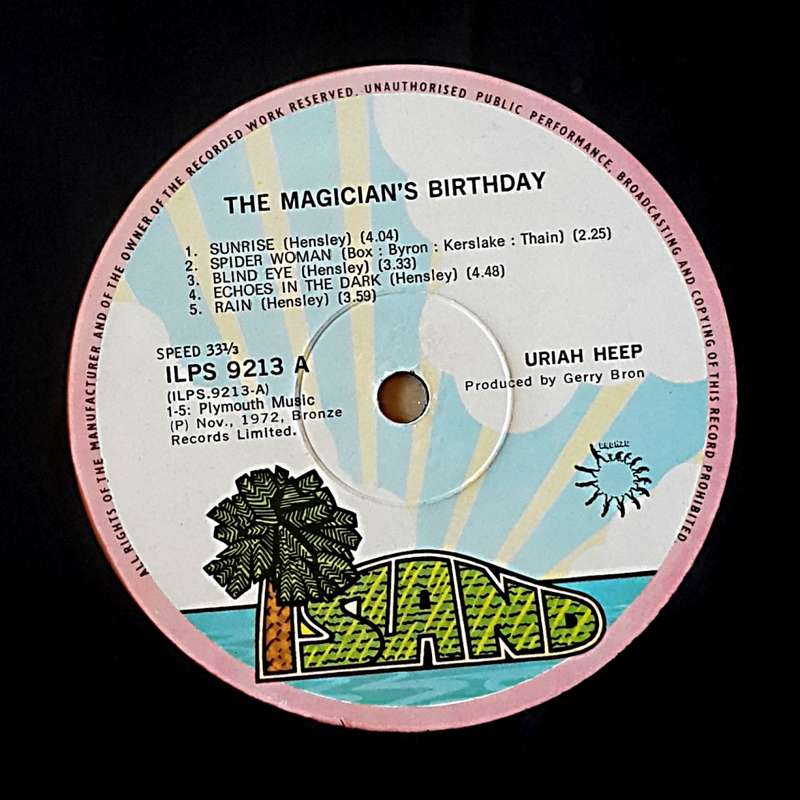 URIAH HEEP - THE MAGICIAN`S BIRTHDAY Vinyl, LP, Album, G/fold Country: South Africa Released: 1972