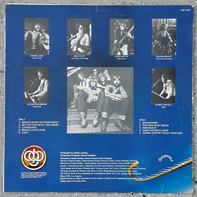 STINGRAY - STINGRAY  Vinyl, LP, Album Country: South Africa Released: 1979