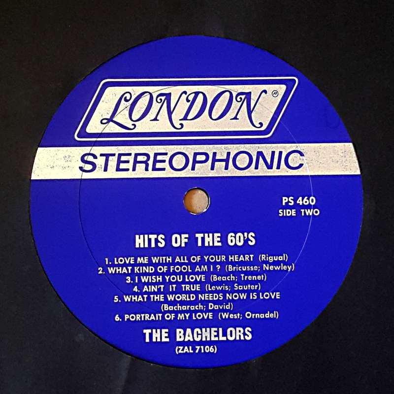 THE BACHELORS - HITS OF THE 60`S Vinyl, LP Country: US