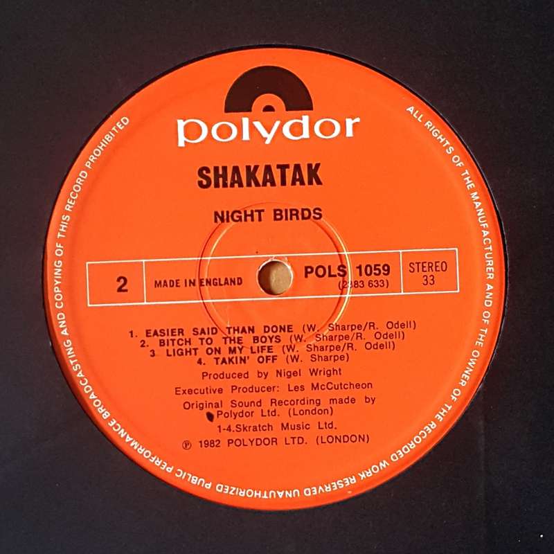 SHAKATAK - NIGHT BIRDS Vinyl, LP, Album Country: UK Released: May 1982