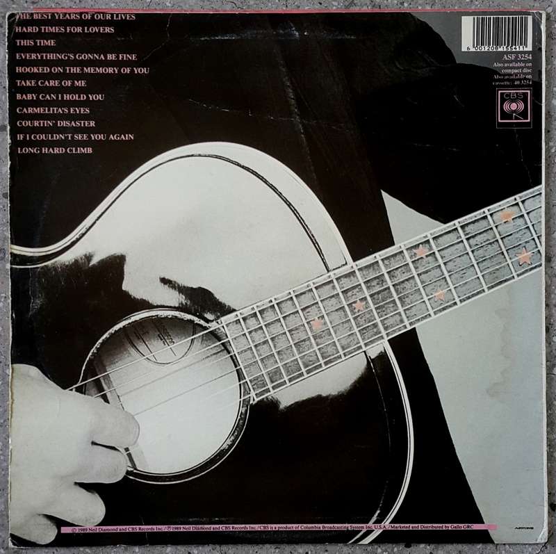 NEIL DIAMOND - THE BEST YEARS OF OUR LIVES inyl, LP, Album Country: South Africa Released: 1988