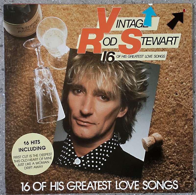 ROD STEWART - VINTAGE ROD STEWART 16 OF HIS GREATEST LOVE SONGS Vinyl, LP, Compilation, SA 1985