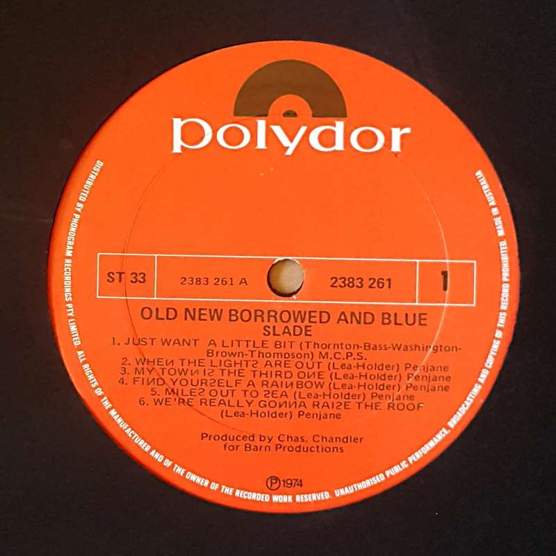 SLADE - OLD NEW BORROWED AND BLUE Vinyl, LP, Album Country: Australia Released: 1974