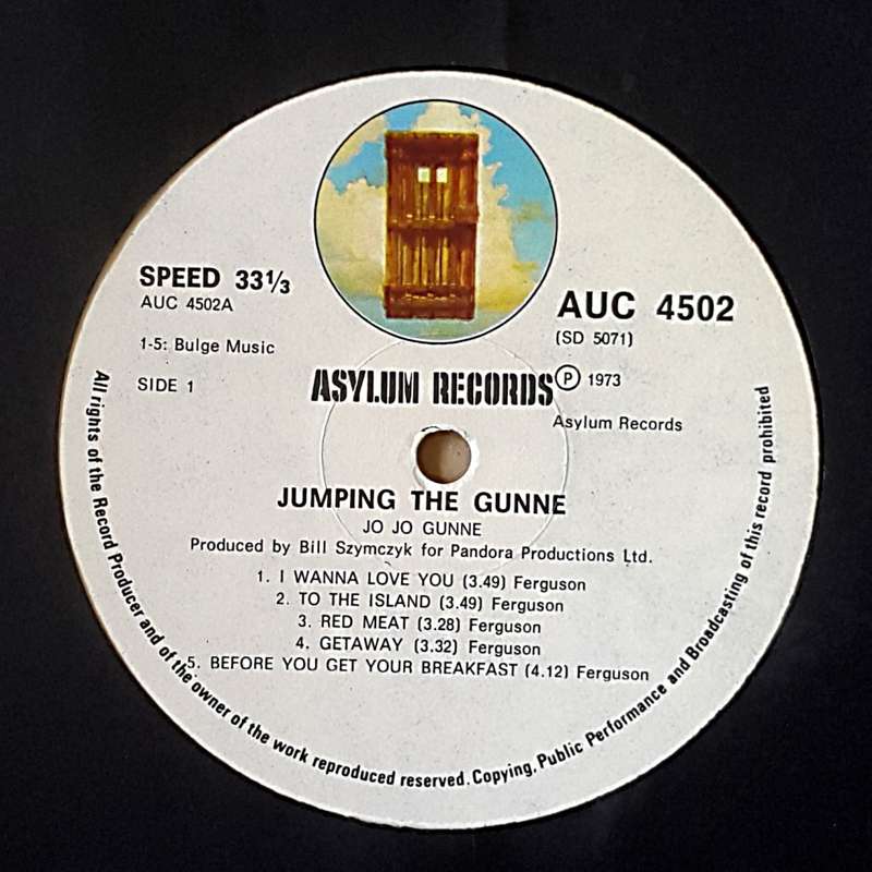 JO JO GUNNE - JUMPIN` THE GUNNE(censored image version) Vinyl, LP, Album Country: SA Released: 1973