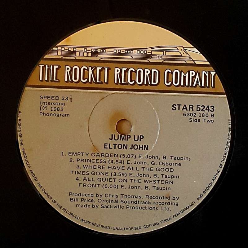 ELTON JOHN - JUMP UP!  Vinyl, LP, Album, Gatefold Sleeve Country: South Africa Released: 1982