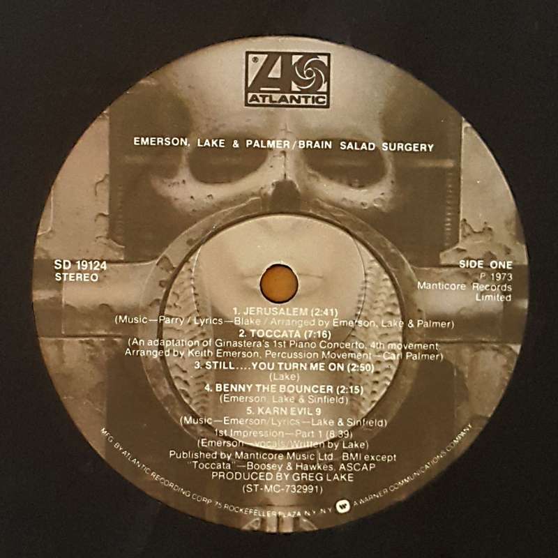 EMERSON LAKE & PALMER BRAIN SALAD SURGERY Vinyl, LP, Album, Country: US Released: 1973