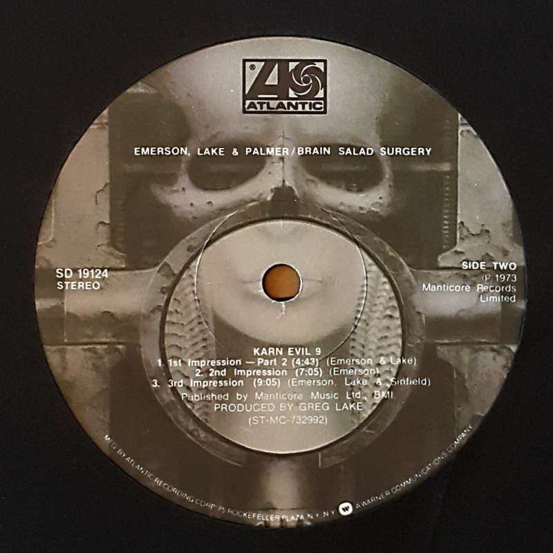 EMERSON LAKE & PALMER BRAIN SALAD SURGERY Vinyl, LP, Album, Country: US Released: 1973