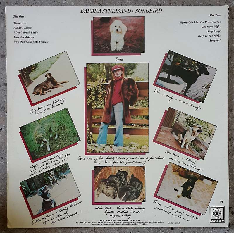 BARBRA STREISAND - SONGBIRD Vinyl, LP, Album Country: South Africa Released: 1978
