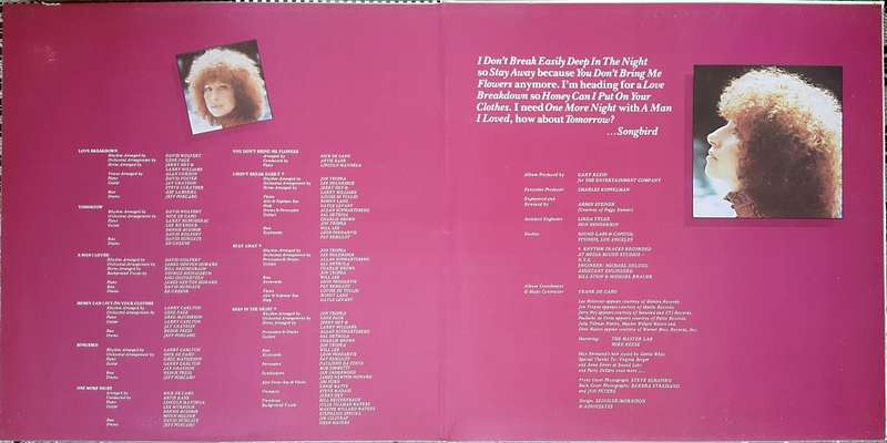 BARBRA STREISAND - SONGBIRD Vinyl, LP, Album Country: South Africa Released: 1978