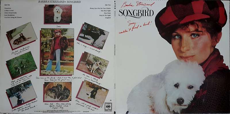 BARBRA STREISAND - SONGBIRD Vinyl, LP, Album Country: South Africa Released: 1978