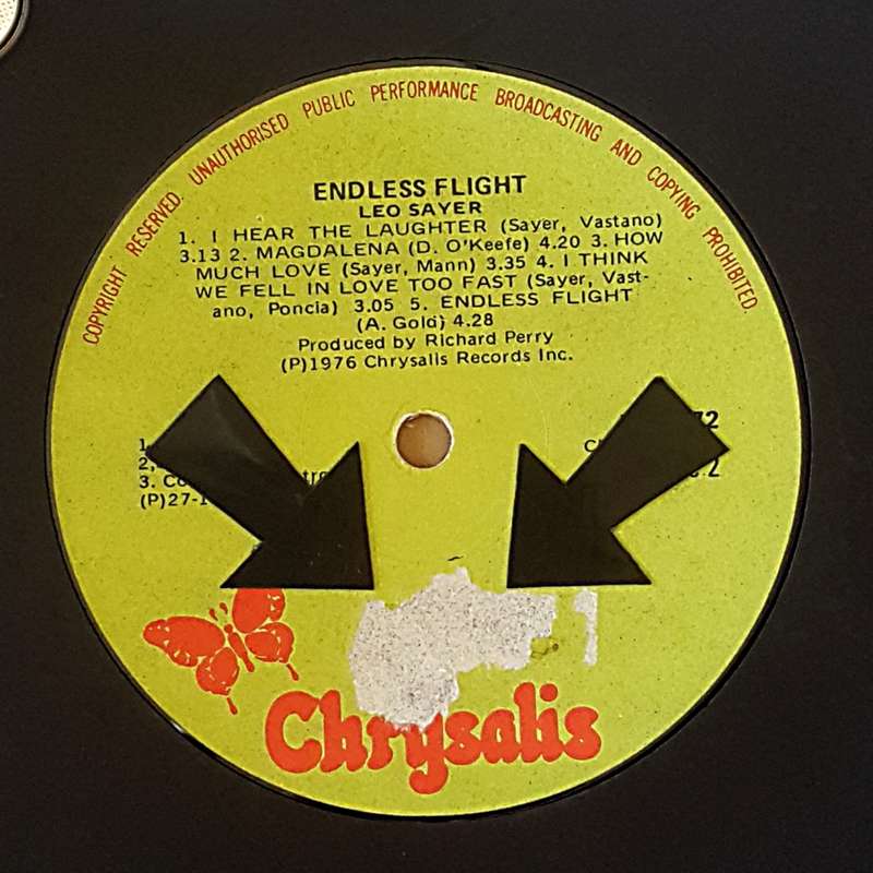 LEO SAYER - ENDLESS FLIGHT Vinyl, LP, Album Country: South Africa Released: 1976