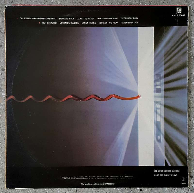 CHRIS DE BURGH - MAN ON THE LINE  Vinyl, LP, Album Country: South Africa Released: 1984