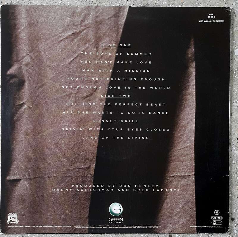 DON HENLEY(Eagles Lead Singer)- BUILDING THE PERFECT BEAST Vinyl, LP, Album Country:UK Released:1984