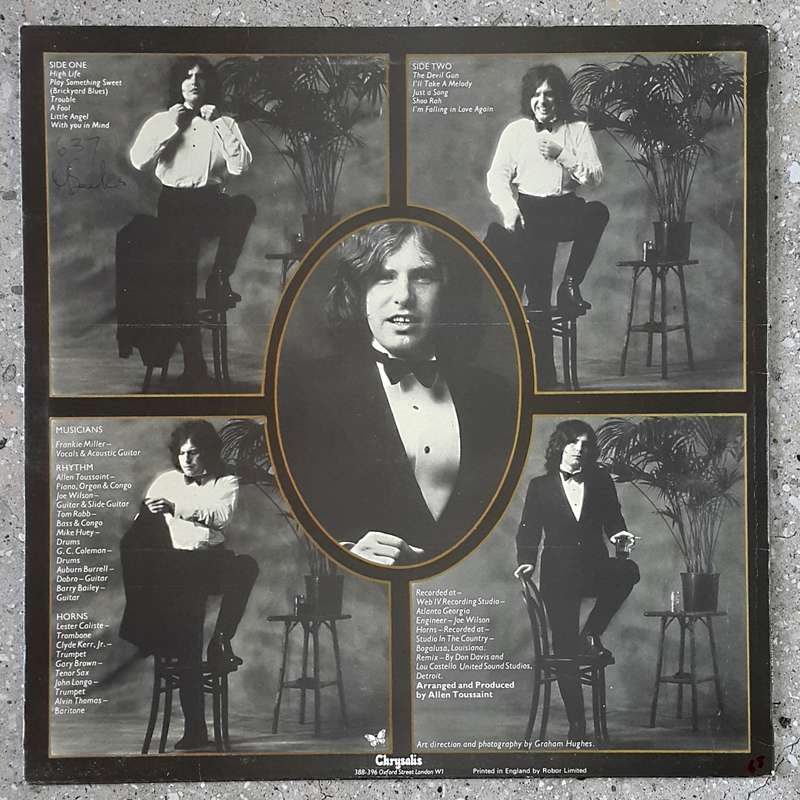 FRANKIE MILLER - HIGH LIFE Vinyl, LP, Album Country: UK Released: 1974