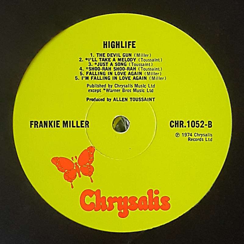 FRANKIE MILLER - HIGH LIFE Vinyl, LP, Album Country: UK Released: 1974