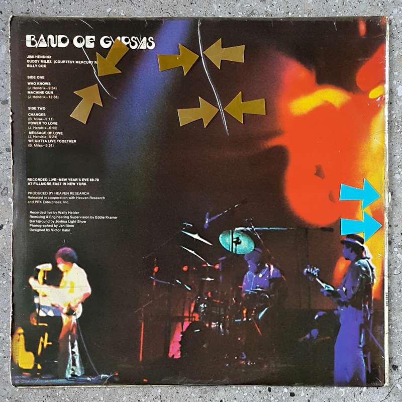 JIMI HENDRIX - BAND OF GYPSYS Vinyl, LP, Album, Gatefold Country: South Africa Released: 1970