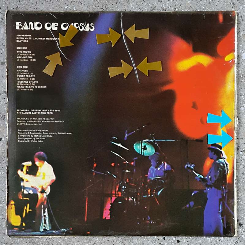 JIMI HENDRIX - BAND OF GYPSYS Vinyl, LP, Album, Gatefold Country: South Africa Released: 1970