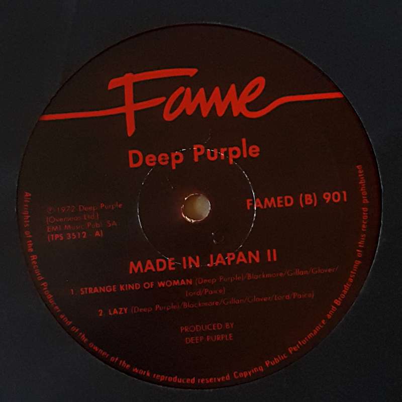 DEEP PURPLE - MADE IN JAPAN 2 × Vinyl, LP, Album, Reissue, Gat Country: South Africa Released: 1982
