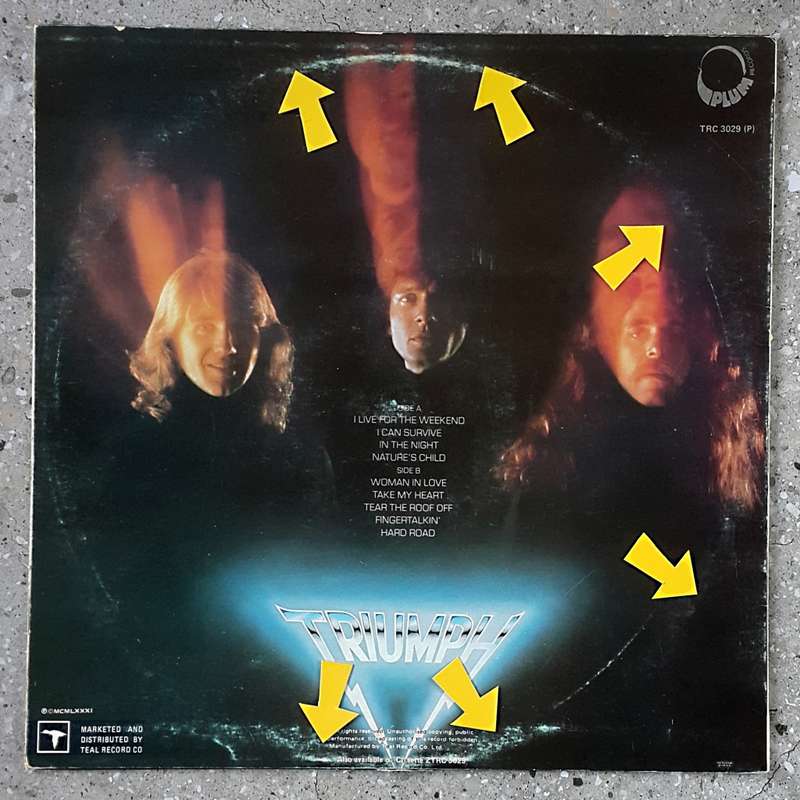 TRIUMPH - PROGRESSIONS OF POWER Vinyl, LP, Album Country: South Africa Released: 1981