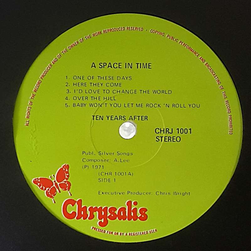 TEN YEARS AFTER - A SPACE IN TIME Vinyl, LP, Album Country: South Africa Released: 1971