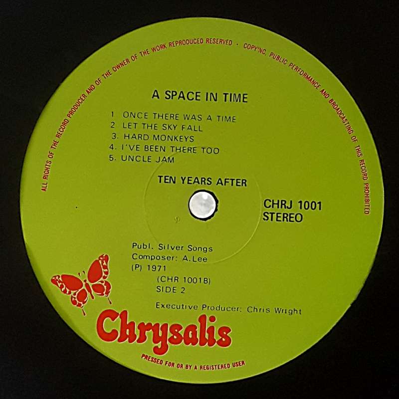 TEN YEARS AFTER - A SPACE IN TIME Vinyl, LP, Album Country: South Africa Released: 1971