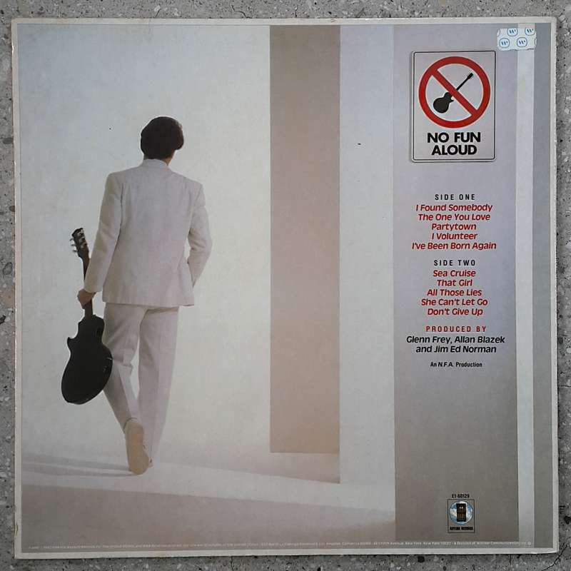 GLENN FREY - NO FUN ALOUD Vinyl, LP, Album, Stereo Country: US Released: 1982