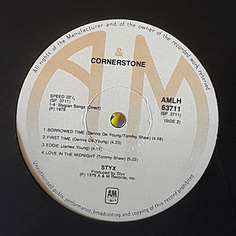 STYX - CORNERSTONE Vinyl, LP, Album Country: South Africa Released: 1979