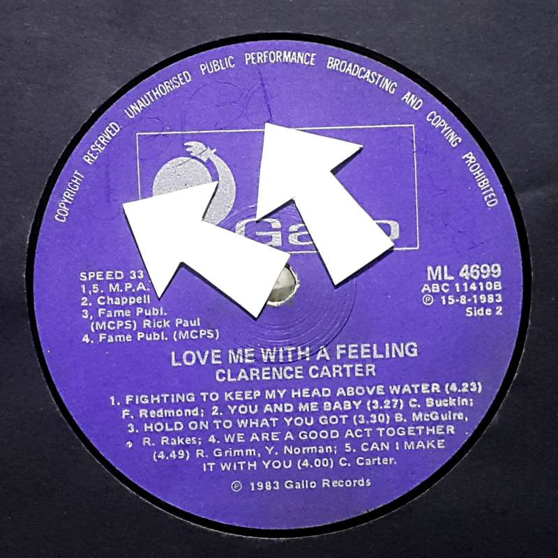 CLARENCE CARTER - LOVE ME WITH A FEELING Vinyl, LP, Album, Country: South Africa Released: 1983
