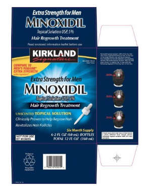 Kirkland Minoxidil 5% Extra Strength Hair Regrowth for Men, 6 Month Supply