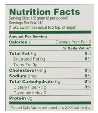 SweetLeaf Natural Stevia Sweetener, 70 Count