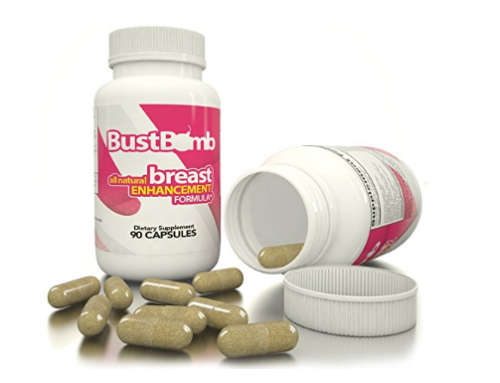 BustBomb - Top Rated Breast Enlargement, Bust Enhancement, Natural Herbal Pills for Women - 90 Capsu