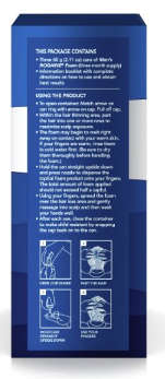 Rogaine Mens Regrowth Foam 5% Unscented 3 Month Supply