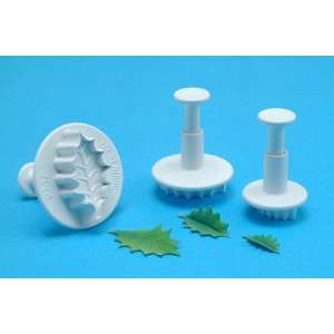 Holly Leaf Gumpaste Plunger 6, 5, 4.5cm (one of many styles)