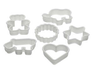 6pc Plastic Cookie Cutter