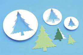 Christmas Gumpaste / Fondant Tree Cutter 3pc  (one of many styles)