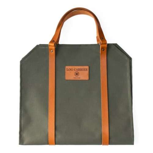 Pieter De Jager Canvas and Leather Log Carrier