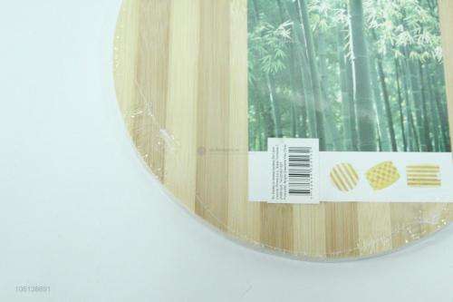 * Clearance Sale* Cheap Round Bamboo Chopping Block Cutting Board 34cm accross
