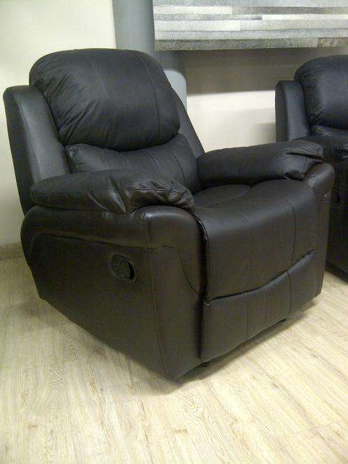 Leather Recliner - Brown - Shopsoiled