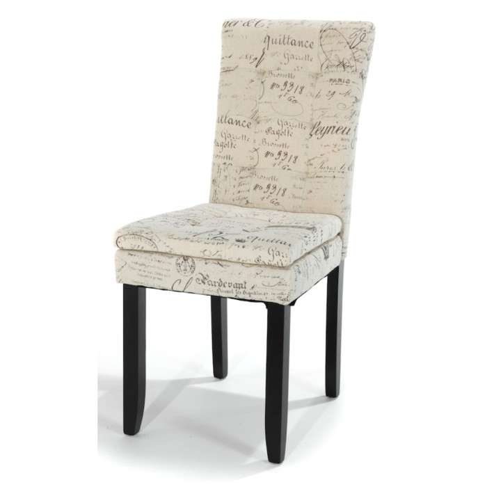 Stylish Dining Chair - French Script