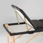 Three Section Massage Table - Black