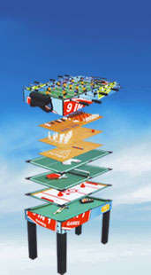 Soccer, Football, Pool, Table Tennis Table